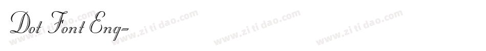 Dot Font Eng字体转换